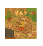 ぽっちゃりまるナマケモノ（個別スタンプ：27）