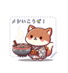 かわいい動物いろいろ和服Remake (文字)（個別スタンプ：16）