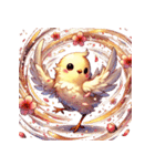 もふもふヒヨコの春ダンス（個別スタンプ：31）