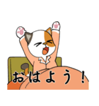 三毛猫の笑い声（個別スタンプ：22）