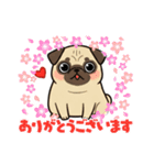 パグとチワワのmix犬『リーチ』のスタンプ（個別スタンプ：2）