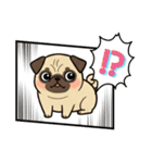 パグとチワワのmix犬『リーチ』のスタンプ（個別スタンプ：7）