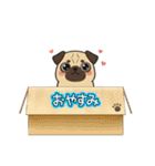 パグとチワワのmix犬『リーチ』のスタンプ（個別スタンプ：19）
