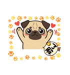 パグとチワワのmix犬『リーチ』のスタンプ（個別スタンプ：21）