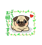 パグとチワワのmix犬『リーチ』のスタンプ（個別スタンプ：24）