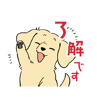 陽気なダックスフンド・イエロー（個別スタンプ：12）