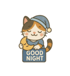 かわいい三毛猫の日常スタンプ（個別スタンプ：2）