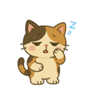 かわいい三毛猫の日常スタンプ（個別スタンプ：4）