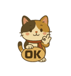 かわいい三毛猫の日常スタンプ（個別スタンプ：9）