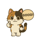 かわいい三毛猫の日常スタンプ（個別スタンプ：11）