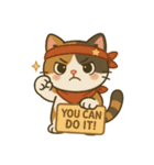 かわいい三毛猫の日常スタンプ（個別スタンプ：15）