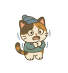 かわいい三毛猫の日常スタンプ（個別スタンプ：18）