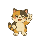 かわいい三毛猫の日常スタンプ（個別スタンプ：26）
