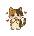 かわいい三毛猫の日常スタンプ（個別スタンプ：30）