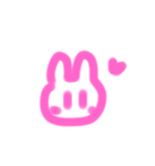 うさぎのようないきもの。（個別スタンプ：2）