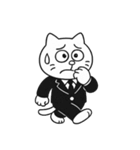 がんばれ猫リーマン（個別スタンプ：8）