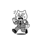 がんばれ猫リーマン（個別スタンプ：21）