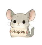 チンチラのスーさんと一緒 -お祝い-（個別スタンプ：14）