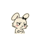 毒舌・白ウサギの“うさこ”（個別スタンプ：2）
