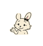 毒舌・白ウサギの“うさこ”（個別スタンプ：6）