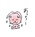 ピンクなうさぎたち（敬語）（個別スタンプ：34）