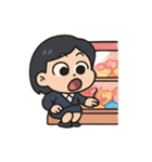 戀愛メンテナンス術 結び目から体温計（個別スタンプ：8）