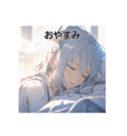挨拶をする女の子たち（個別スタンプ：2）