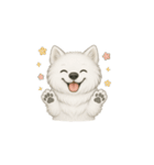 笑顔の天使 サモエド（個別スタンプ：18）