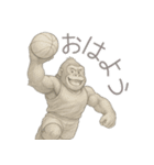 ゴリラ×バスケットボール！鉛筆画（個別スタンプ：13）