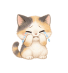 【敬語】ふわふわ三毛猫（個別スタンプ：38）