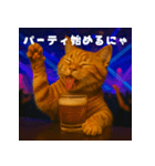 パリピ猫【今宵はパーリナイ】（個別スタンプ：3）