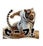 トラ×ベースボール（野球）！3Dリアル（個別スタンプ：28）