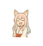 狐耳巫女さくらちゃん【日常会話編】（個別スタンプ：28）