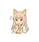 狐耳巫女さくらちゃん【日常会話編】（個別スタンプ：37）