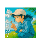 青い空と海と少女（個別スタンプ：20）
