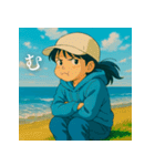 青い空と海と少女（個別スタンプ：36）