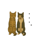 キジとハチワレ（個別スタンプ：7）