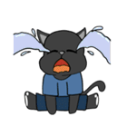 不器用な黒猫（個別スタンプ：1）