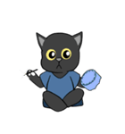 不器用な黒猫（個別スタンプ：6）