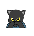 不器用な黒猫（個別スタンプ：9）