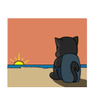 不器用な黒猫（個別スタンプ：16）
