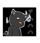 不器用な黒猫（個別スタンプ：36）