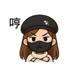 マスク女子の日常！（個別スタンプ：8）