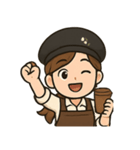 バリスタ女子、勤務中（個別スタンプ：3）