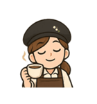 バリスタ女子、勤務中（個別スタンプ：4）