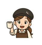 バリスタ女子、勤務中（個別スタンプ：5）