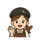 バリスタ女子、勤務中（個別スタンプ：6）