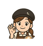 バリスタ女子、勤務中（個別スタンプ：7）