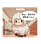 がんばるって、照れる。（個別スタンプ：7）