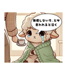 がんばるって、照れる。（個別スタンプ：12）